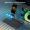 Clavier sans fil Bluetooth pour iPad, Mac, PC, tablette, téléphone portable, ordinateur portable, souris Mini avec N, espagnol, français, russe, coréen – Image 3
