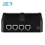 XCY – Mini PC Intel Celeron J4125 Quad-core 4x LAN 2.5G i225V, carte réseau, routeur logiciel Pfsense