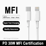 Câble de charge rapide pour Apple iPhone, PD, 30W, Type C, Pluie, 14 13 12 11 Pro Max X 8 7 6 Plus SE, Accessoires de téléphone