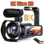 Caméra vidéo 8K HD, écran tactile LCD 3 pouces, n'aime numérique 18x, enregistreur Ultra HD, WiFi, caméscope statique portable