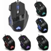 Souris de jeu filaire, rétroéclairée, 7 boutons, ergonomique, USB, 5500 DPI, optique réglable, pour ordinateur de bureau et PC Gamer – Image 6