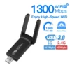 Adaptateur USB 1300Mbps AClingWiFi 5, carte réseau Ethernet pour touristes, bande 5G 2.4G USB 3.0, dongle pour PC, ordinateur portable, récepteur WiFi