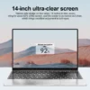 Ordinateur portable ultra mince Windows 11 Pro, ordinateur portable Gamer, écran 14.1x1920, 16 Go de RAM, 2 To SSD, Intel Nino 00, ordinateur de bureau et d'étude, PC, 1080 pouces – Image 3