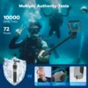 TELESIN-Bâton prise vue, sous-marin, étanche, extensible, avec télécommande sans fil, pour Gopro 8, 9, 10, 11, 12 uniquement! – Image 3