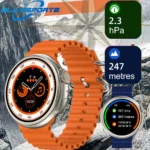 Ola Esporte-Montre intelligente Ultra 2 Dynamic Island pour hommes et femmes, montre intelligente NDavid, boussole, bouton rotatif, appel téléphonique, Bluetooth, montres de sport